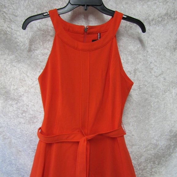 Tommy Hilfiger Women's Belted Flare Dress size 10 NEW - Picture 4 of 11